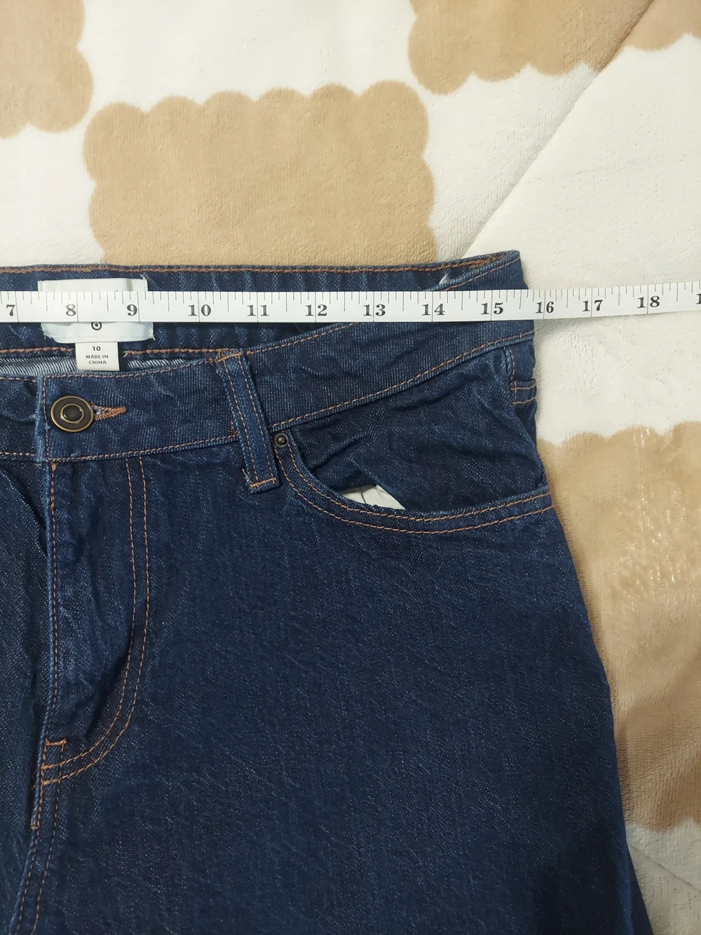 Kate Spade New York for Target Dark Wash Wide Leg Cuffed Denim Jeans Size 10